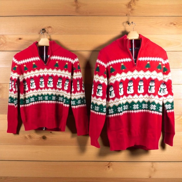 Matching Family Christmas Sweaters | The Children’s Place | NWT - Sold Together - Picture 2 of 8